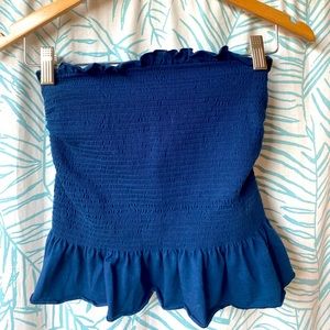 Ruffle Strapless Top